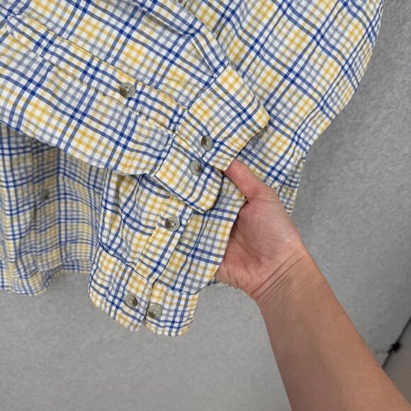 Columbia Mens Super Bahama Button Down Shirt Size XL Vented Fishing Roll Tab - Picture 3 of 13